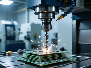 众阳电路10层背钻孔+盘中孔 HDI板