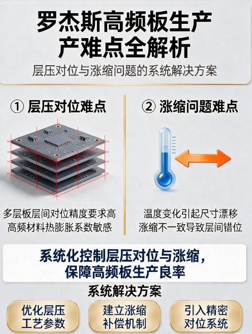 罗杰斯高频板生产难点全解析：层压对位与涨缩问题的系统解决方案