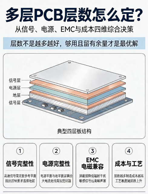 多层PCB层数怎么定？从1层到40层全场景选型依据